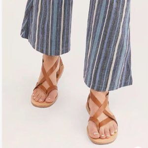 Free people Silent D Athens Gladiator Sandals brown/ TAN 7 NWT NIB